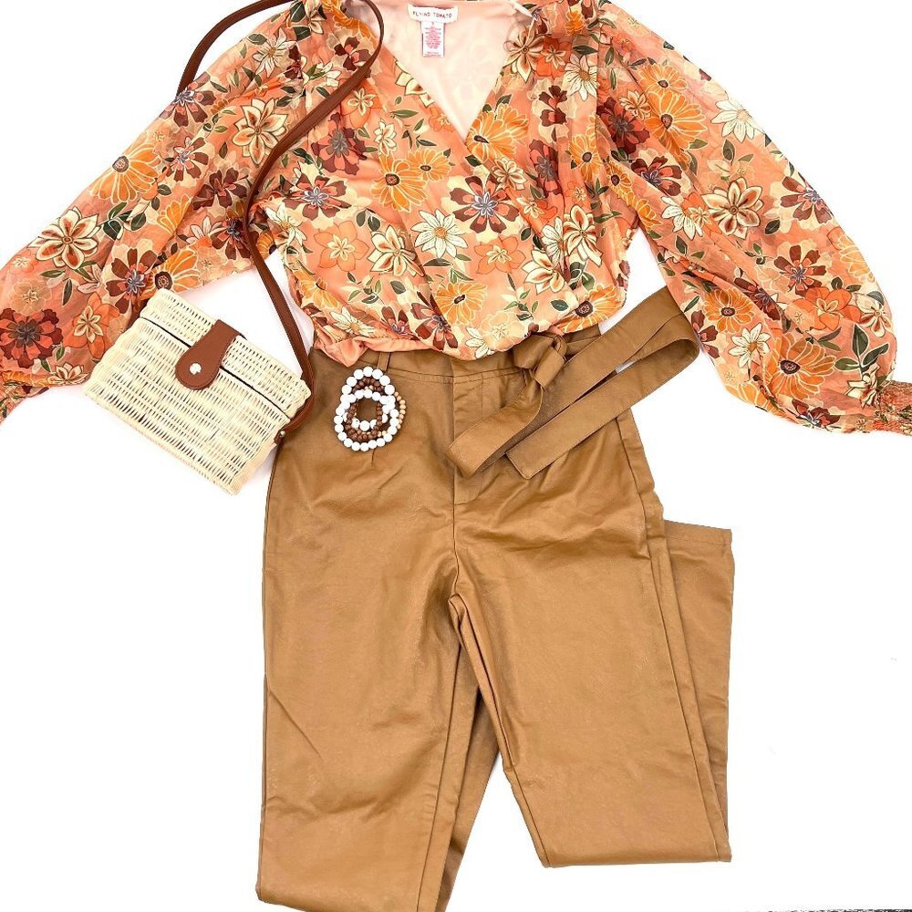 Flying Tomato Floral Bohemian Bodysuit Size Small